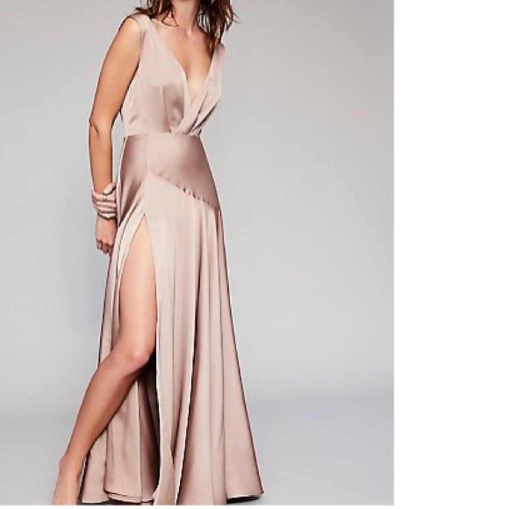 Essie satin maxi dress